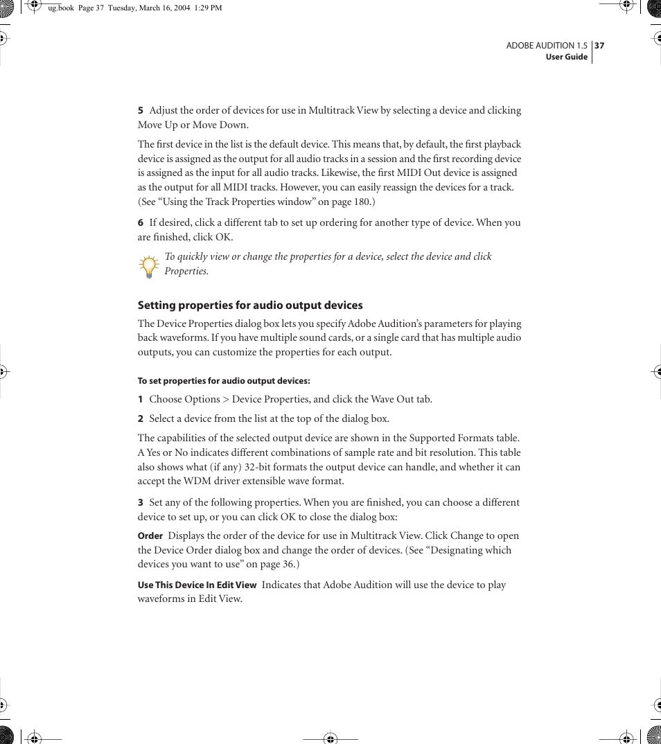 Adobe AUDITION 1.5 User Manual | Page 45 / 308