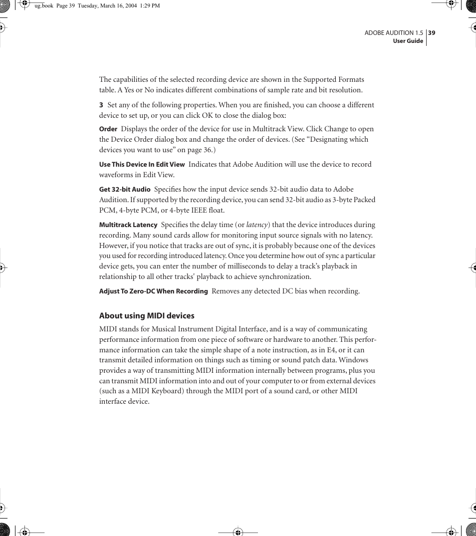 Adobe AUDITION 1.5 User Manual | Page 47 / 308