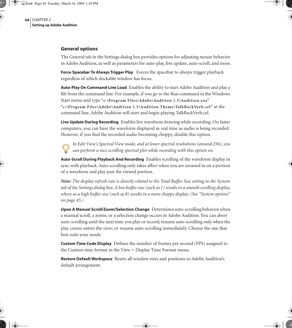 Adobe AUDITION 1.5 User Manual | Page 52 / 308