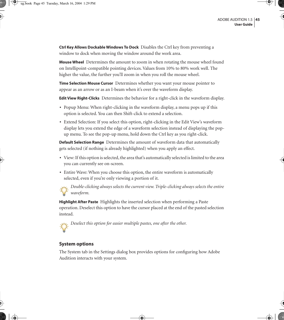 Adobe AUDITION 1.5 User Manual | Page 53 / 308