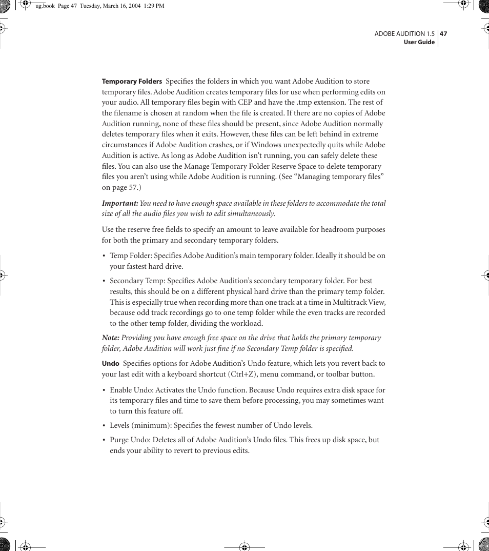 Adobe AUDITION 1.5 User Manual | Page 55 / 308