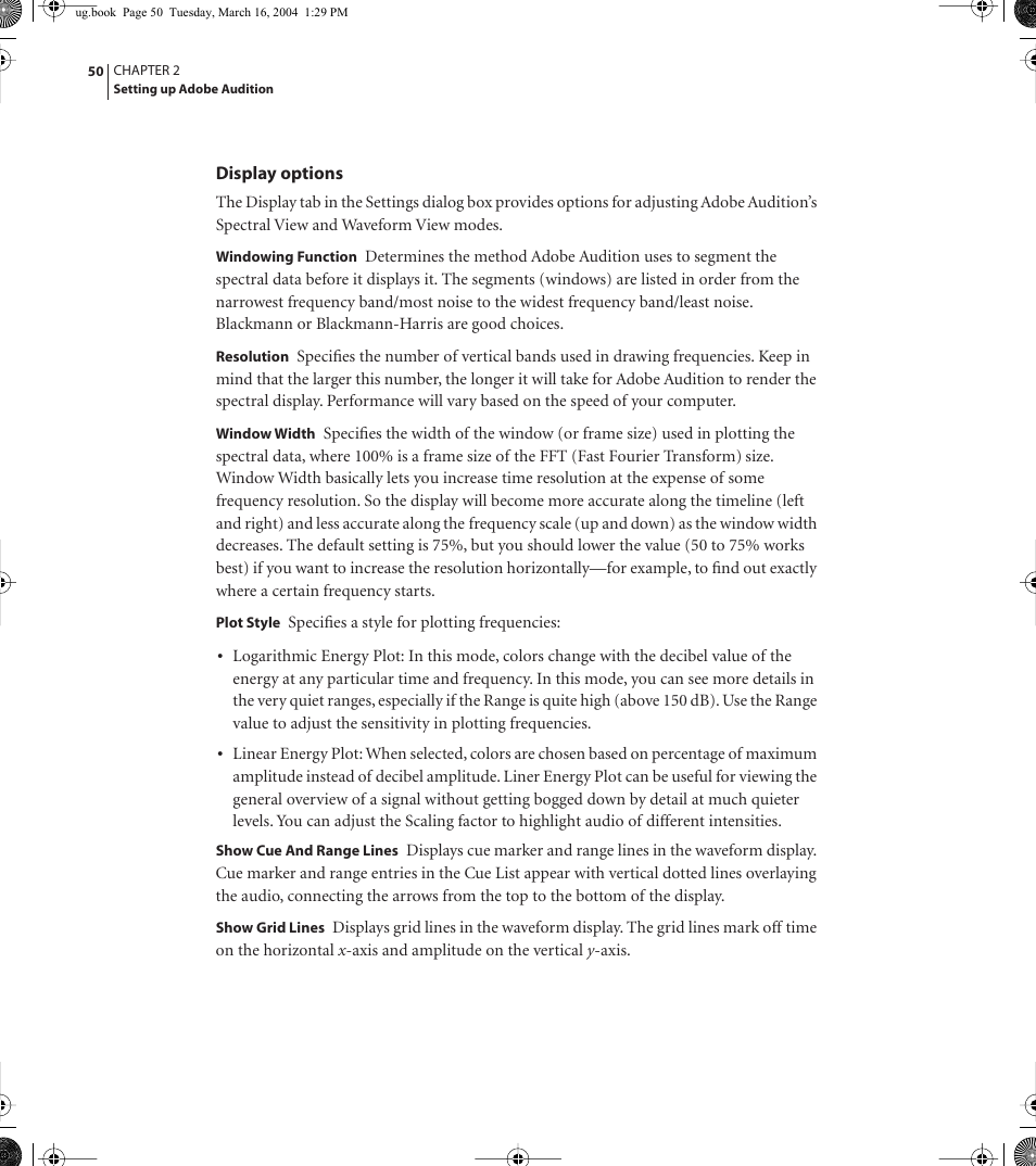 Adobe AUDITION 1.5 User Manual | Page 58 / 308