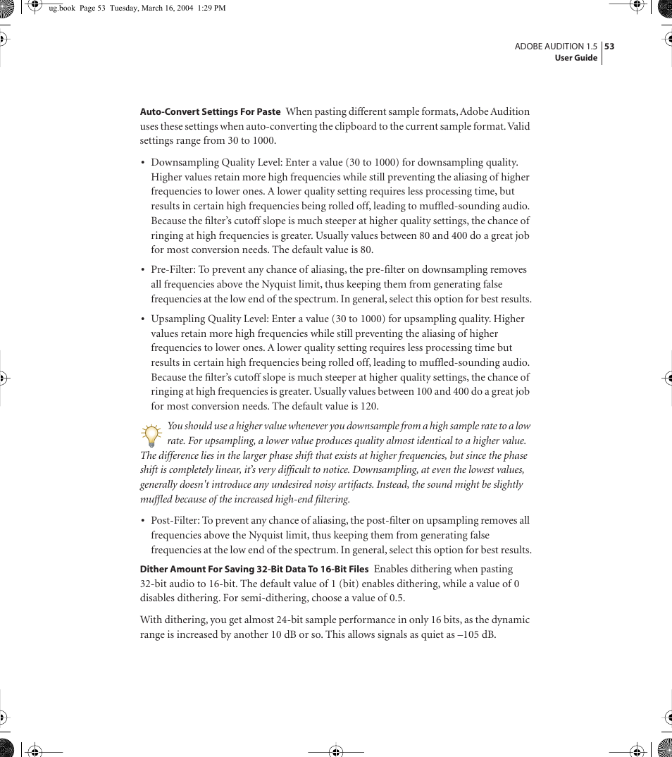 Adobe AUDITION 1.5 User Manual | Page 61 / 308