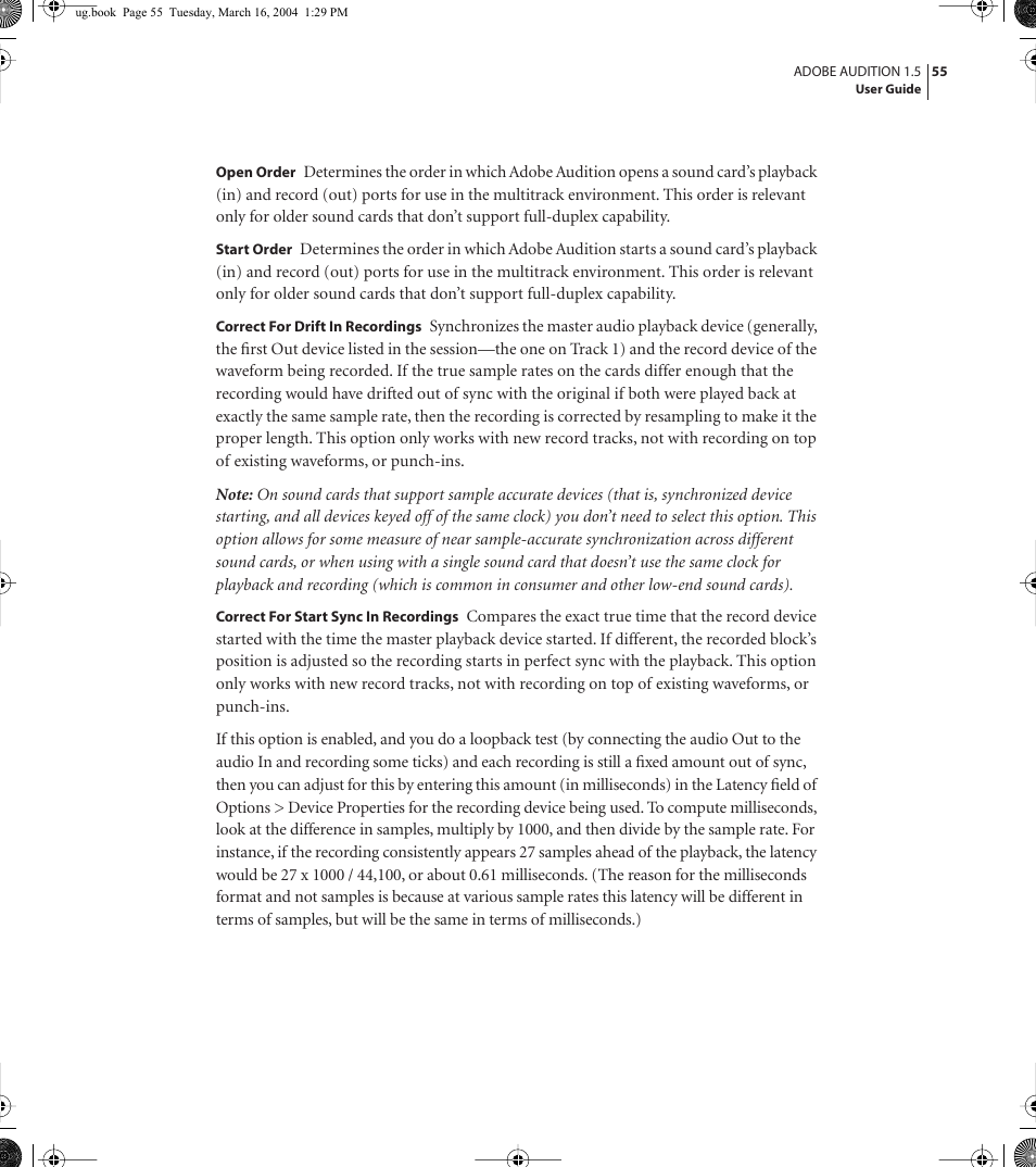 Adobe AUDITION 1.5 User Manual | Page 63 / 308