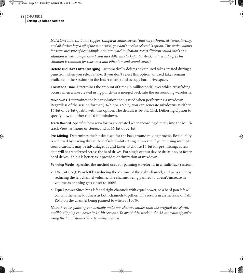 Adobe AUDITION 1.5 User Manual | Page 64 / 308