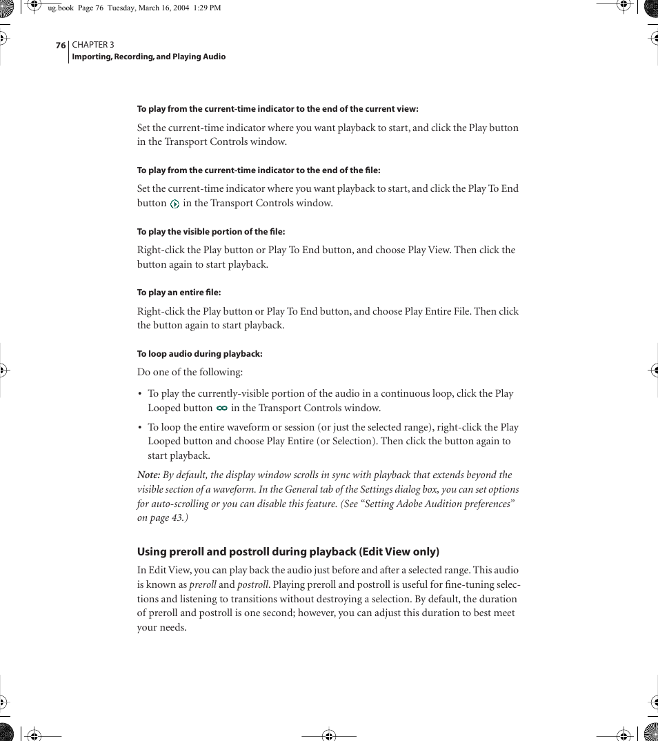 Adobe AUDITION 1.5 User Manual | Page 84 / 308