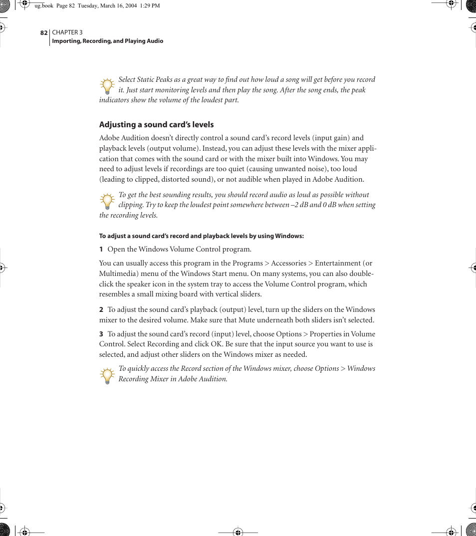 Adobe AUDITION 1.5 User Manual | Page 90 / 308