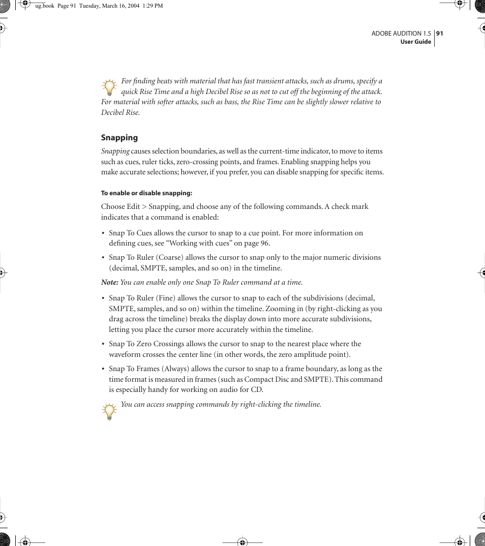Adobe AUDITION 1.5 User Manual | Page 99 / 308