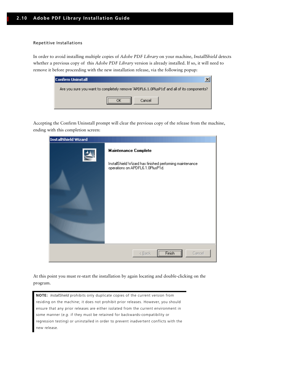 Repetitive installations | Adobe V6 User Manual | Page 22 / 58