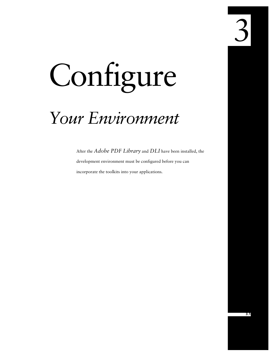 Configure your environment, 3 configure your environment, Describes how | 3configure, Your environment | Adobe V6 User Manual | Page 39 / 58