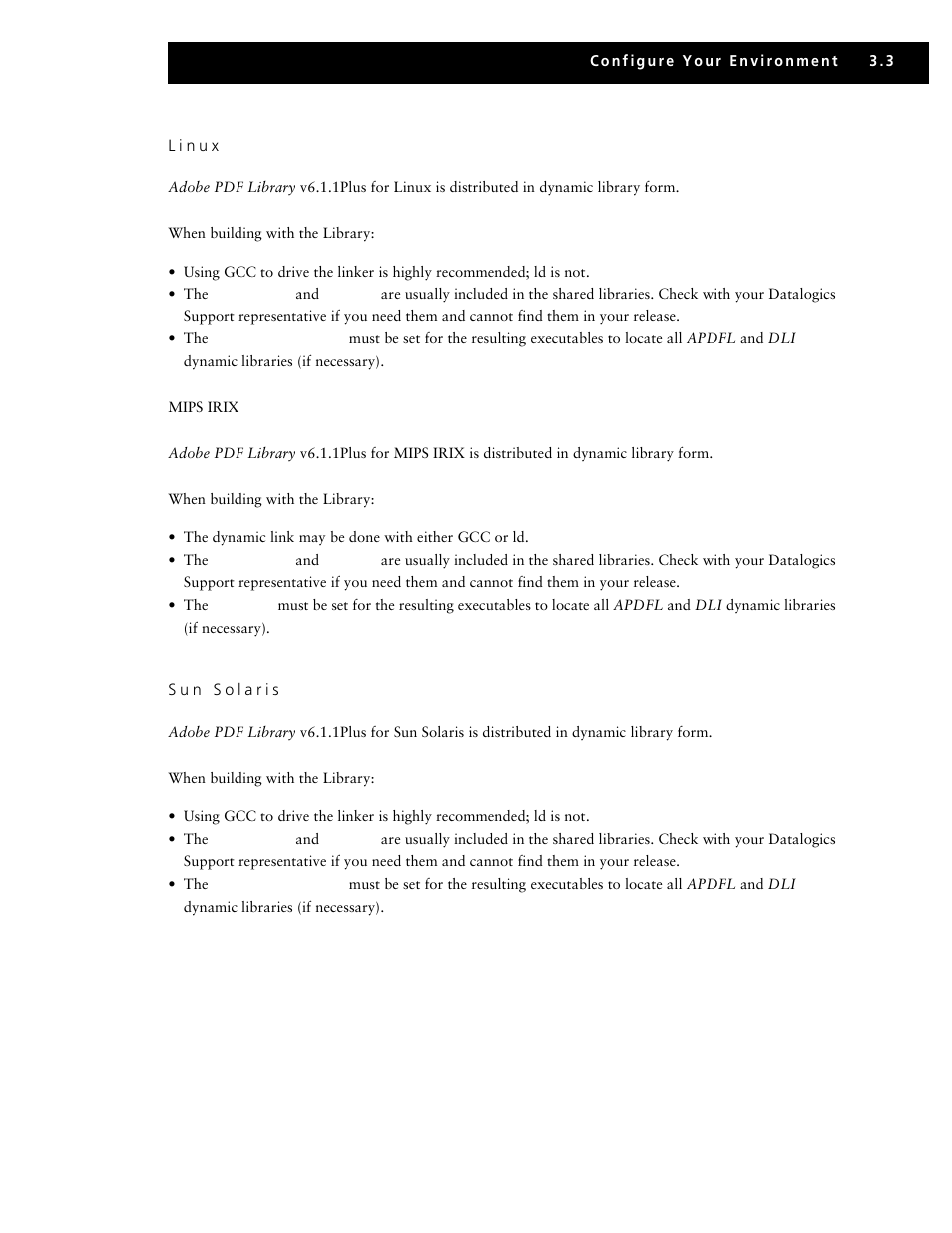 Linux, Sun solaris | Adobe V6 User Manual | Page 41 / 58