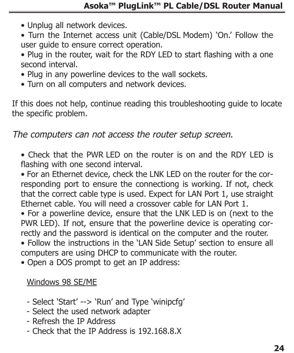 Asoka PL9920-BBR User Manual | Page 25 / 34