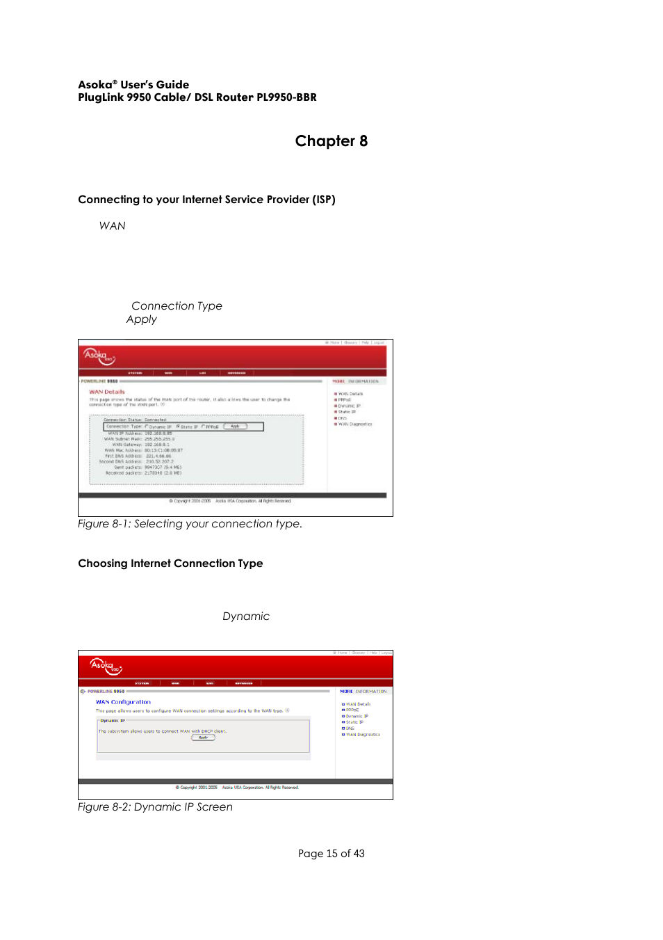 Chapter 8 | Asoka Pluglink PL9950-BBR User Manual | Page 15 / 43