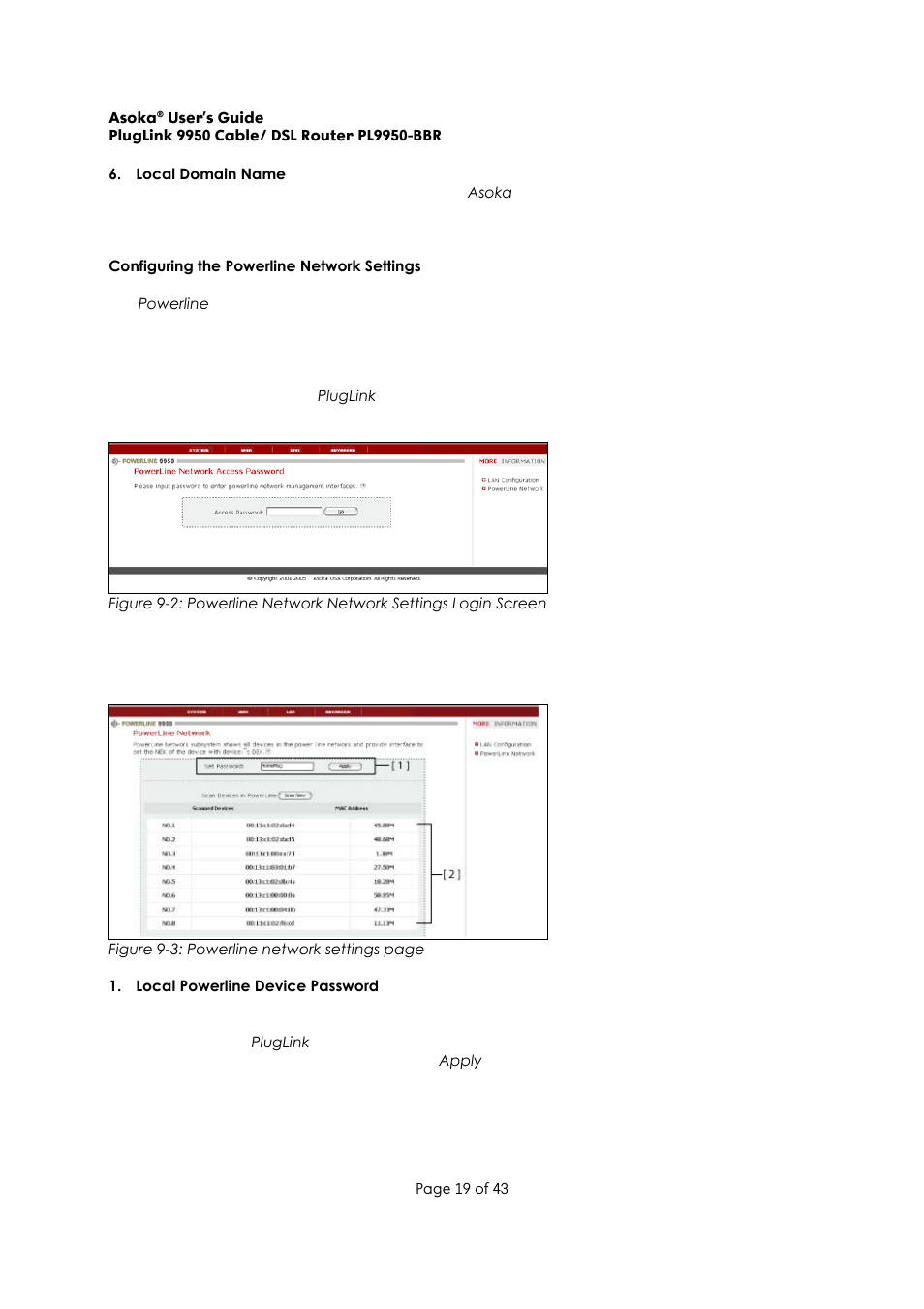 Asoka Pluglink PL9950-BBR User Manual | Page 19 / 43