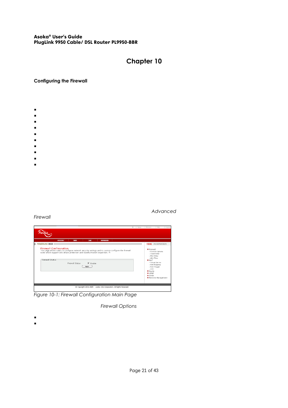 Chapter 10 | Asoka Pluglink PL9950-BBR User Manual | Page 21 / 43