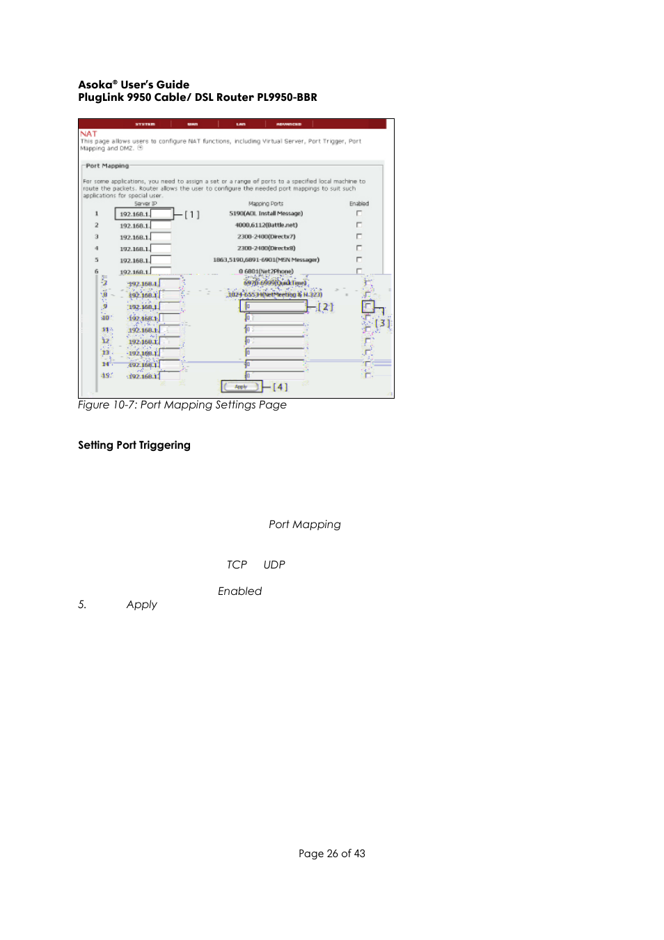 Asoka Pluglink PL9950-BBR User Manual | Page 26 / 43