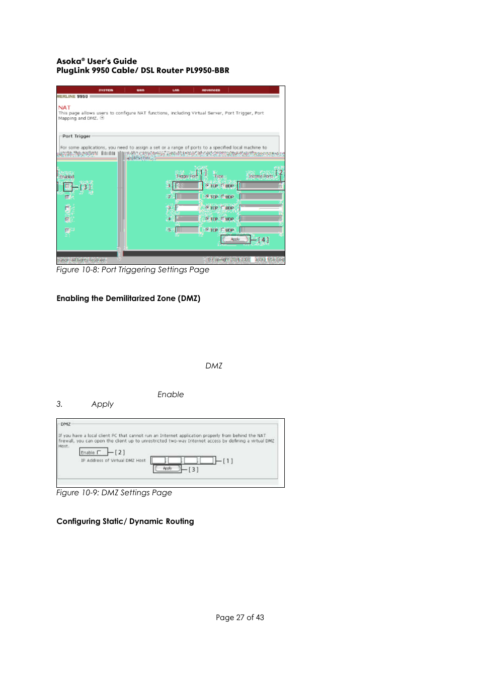 Asoka Pluglink PL9950-BBR User Manual | Page 27 / 43