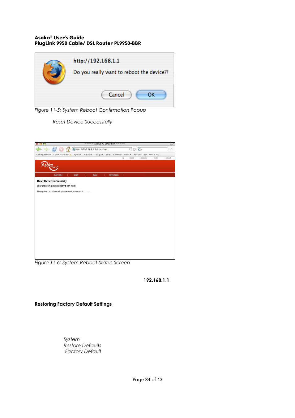 Asoka Pluglink PL9950-BBR User Manual | Page 34 / 43