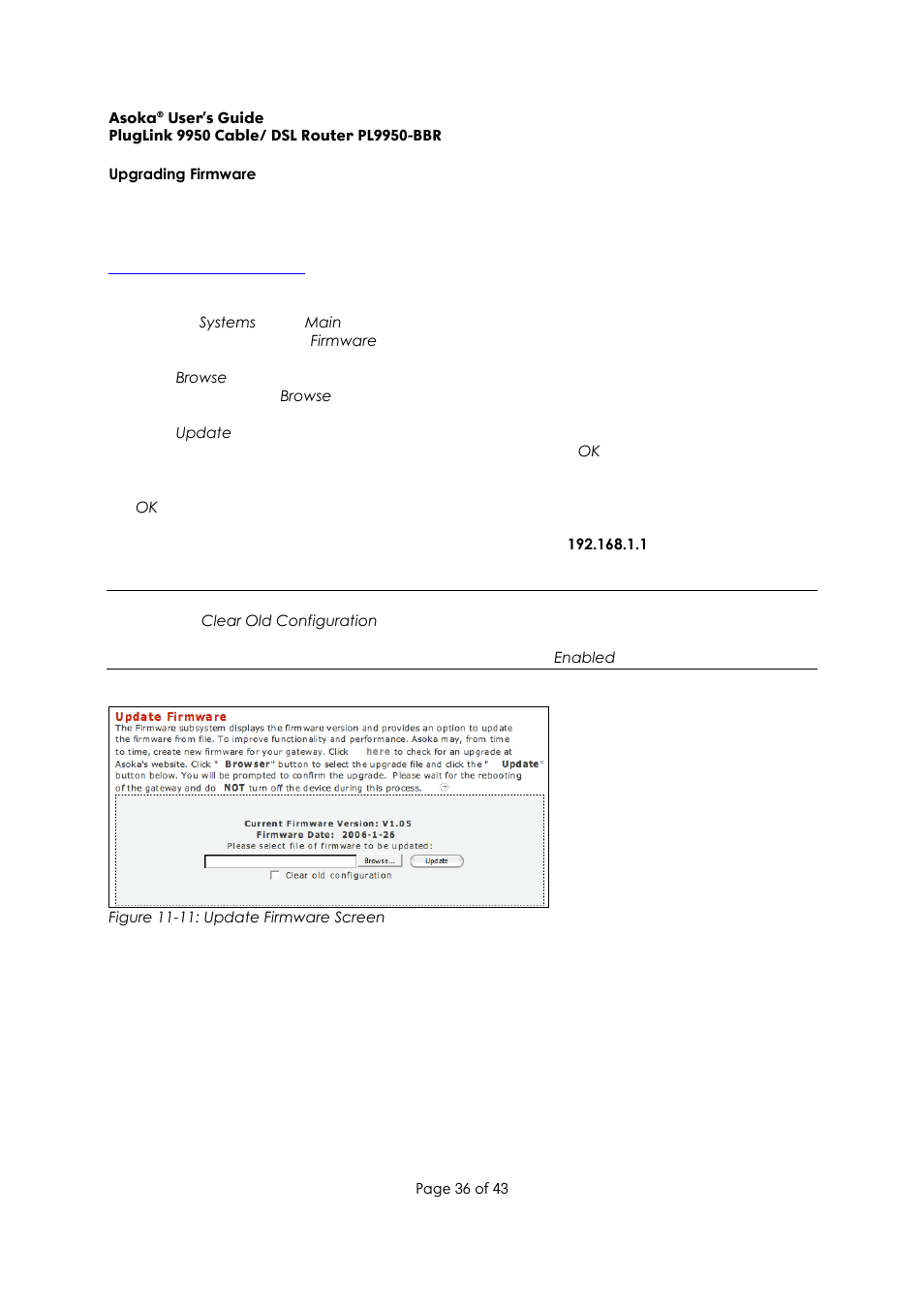 Asoka Pluglink PL9950-BBR User Manual | Page 36 / 43