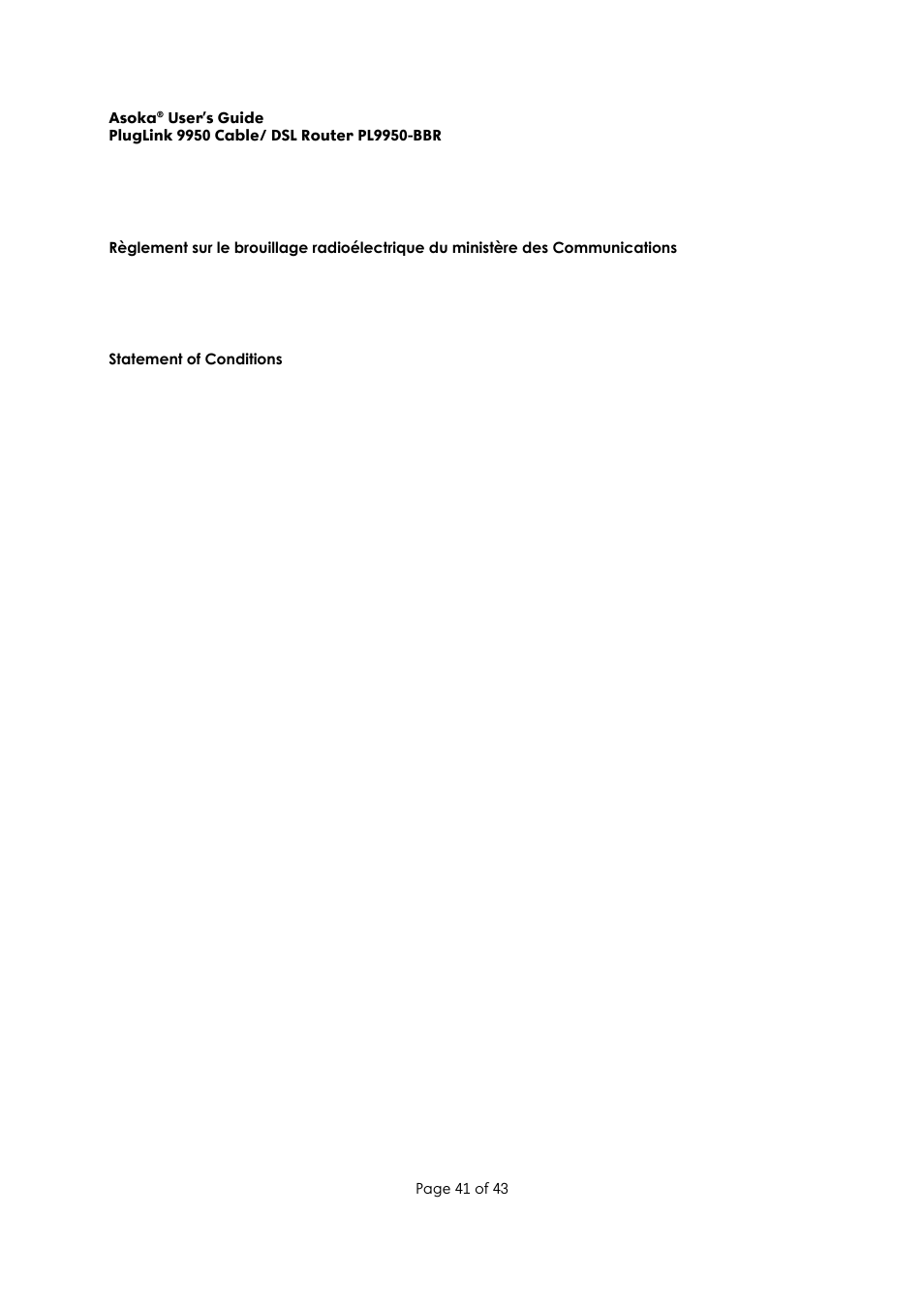Asoka Pluglink PL9950-BBR User Manual | Page 41 / 43