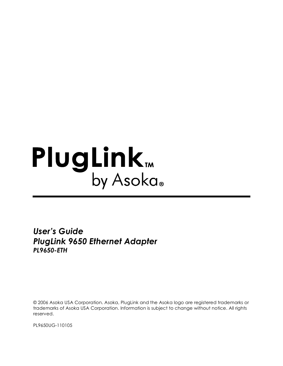 Asoka PL9650-ETH User Manual | 26 pages