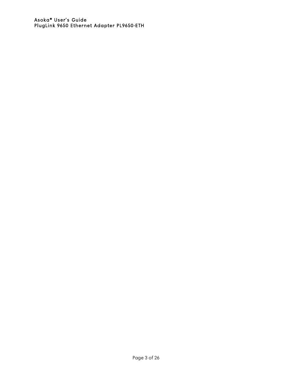 Chapter 1 | Asoka PL9650-ETH User Manual | Page 3 / 26