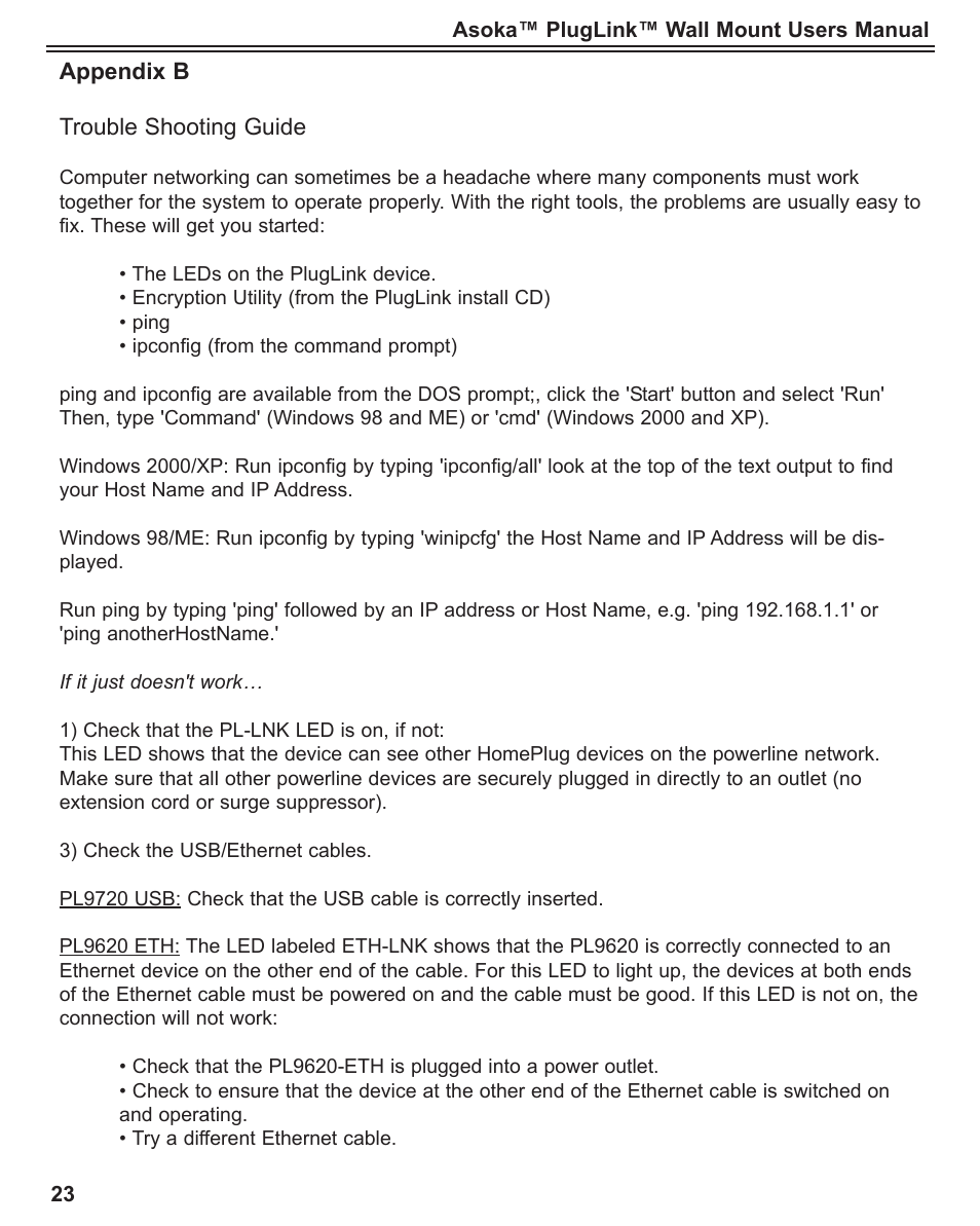 Asoka PlugLink User Manual | Page 24 / 37