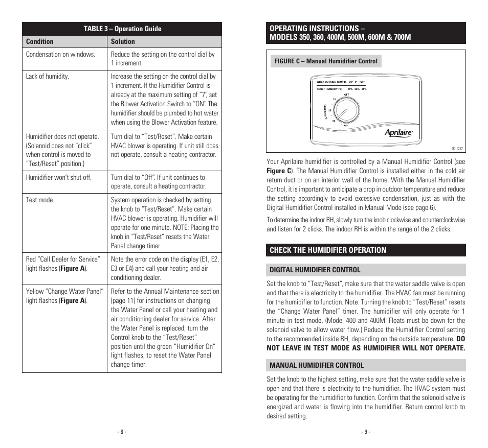 Aprilaire 600 User Manual | Page 6 / 11