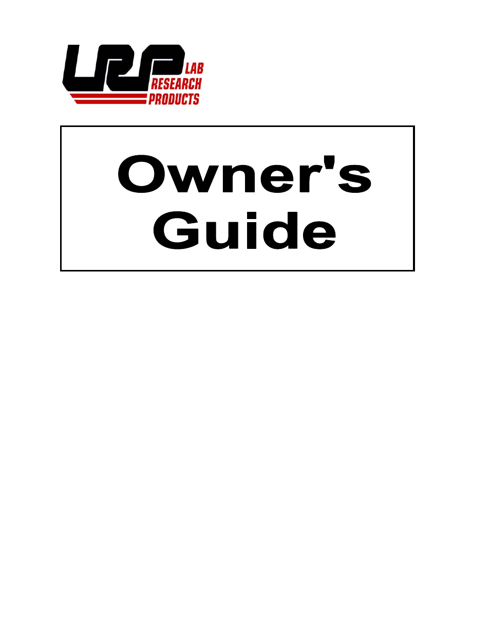 LRP MFB-0920 User Manual | 8 pages