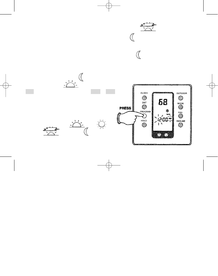 Setting or changing the weekend program | Aprilaire 8551 User Manual | Page 9 / 24
