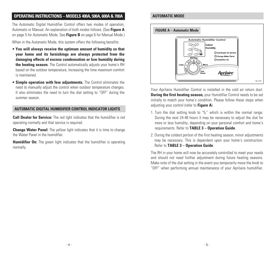 Aprilaire 400A  EN User Manual | Page 4 / 11