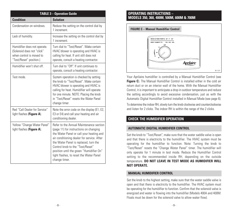 Aprilaire 400A  EN User Manual | Page 6 / 11