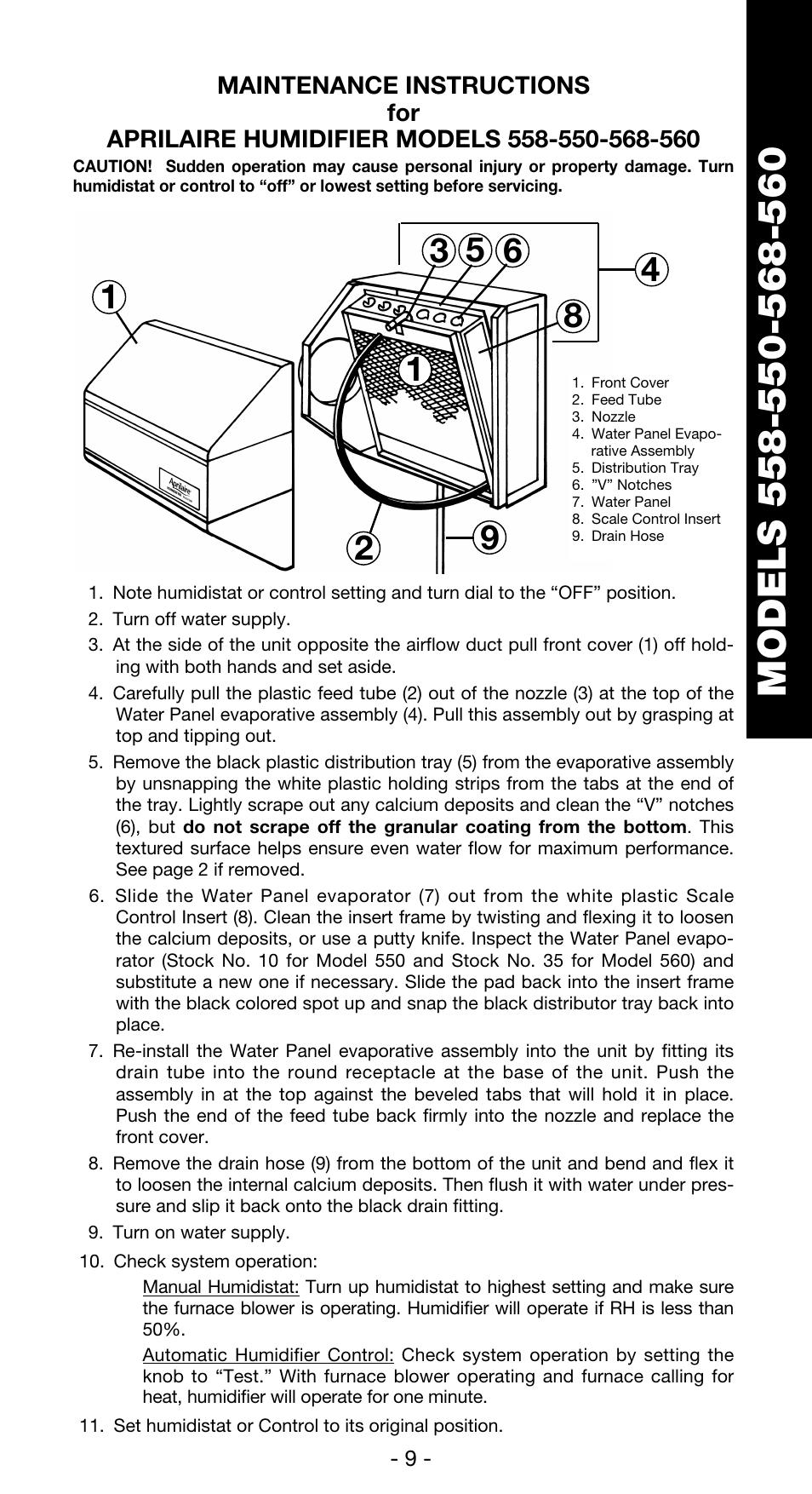 Aprilaire 760 User Manual | Page 11 / 20