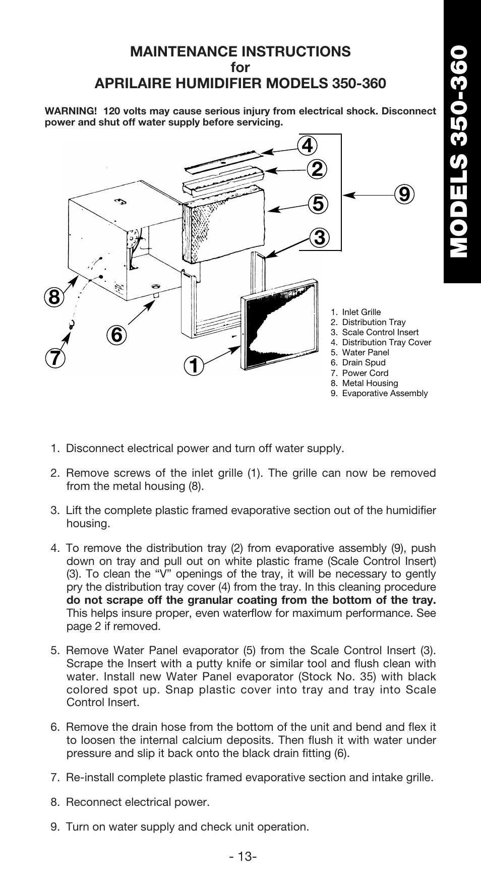 Aprilaire 760 User Manual | Page 15 / 20