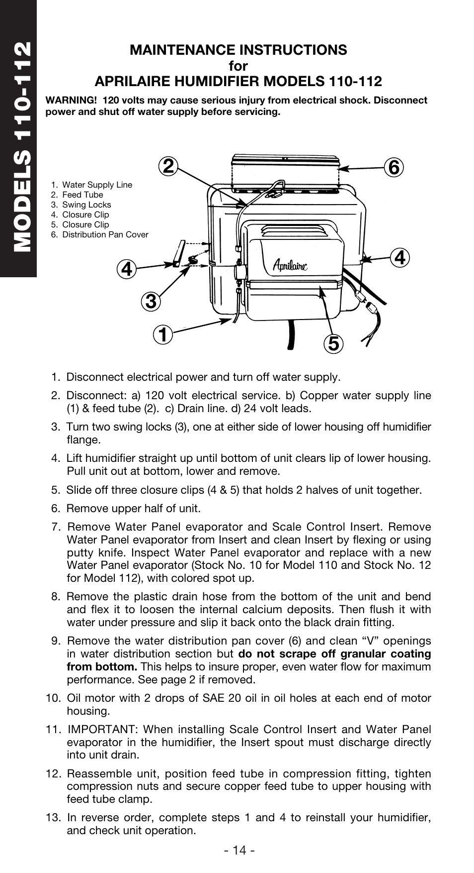 Aprilaire 760 User Manual | Page 16 / 20