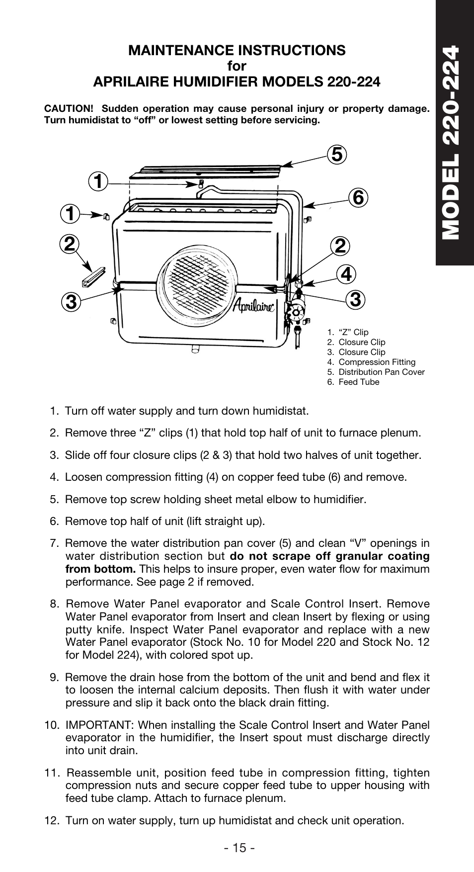 Aprilaire 760 User Manual | Page 17 / 20