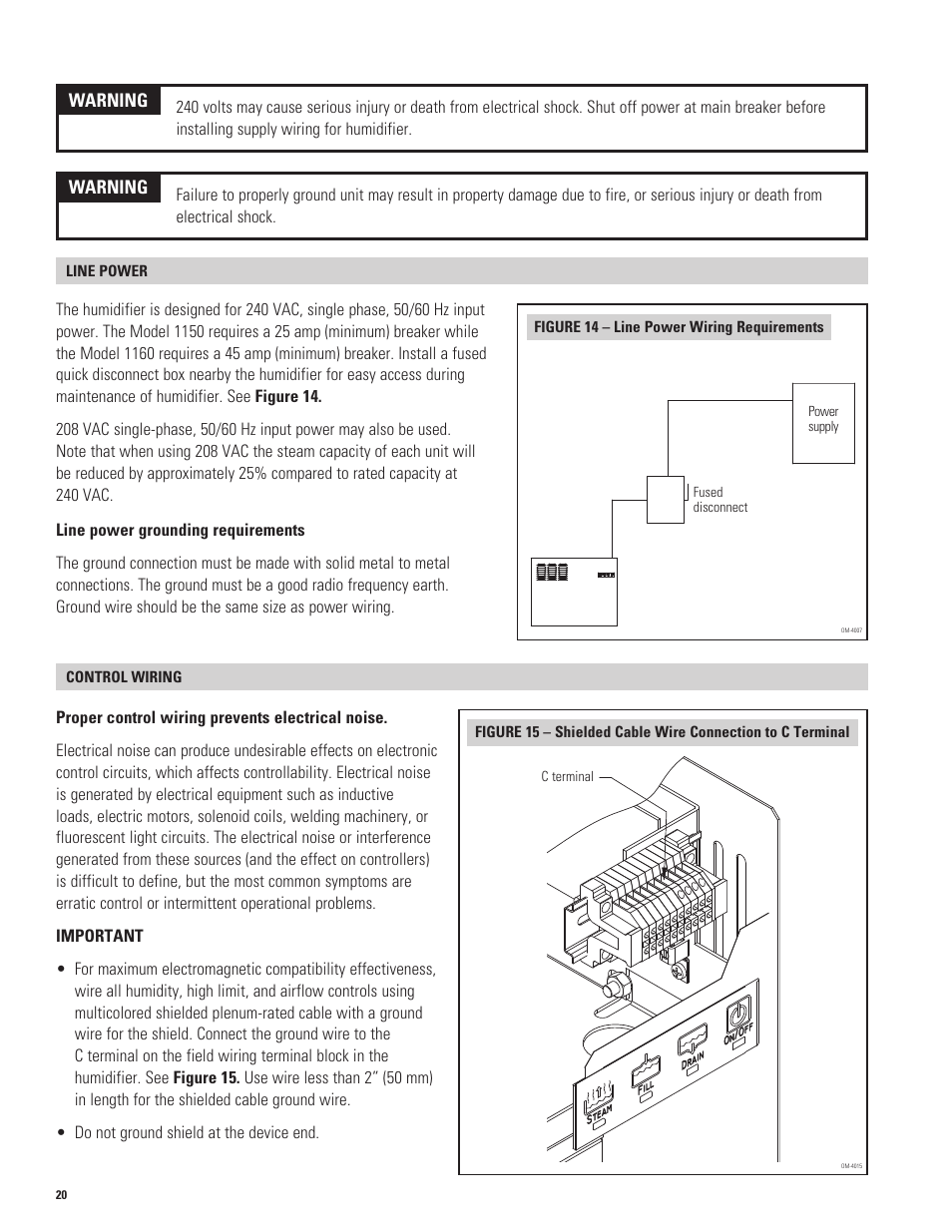 Aprilaire 1150 User Manual | Page 20 / 40