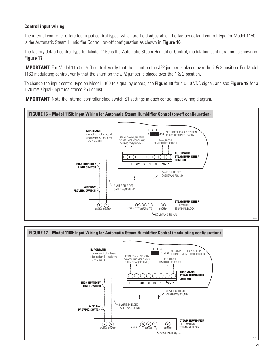 Aprilaire 1150 User Manual | Page 21 / 40