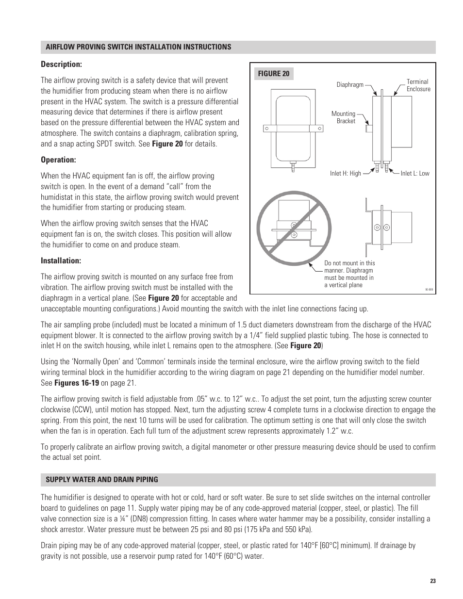 Aprilaire 1150 User Manual | Page 23 / 40