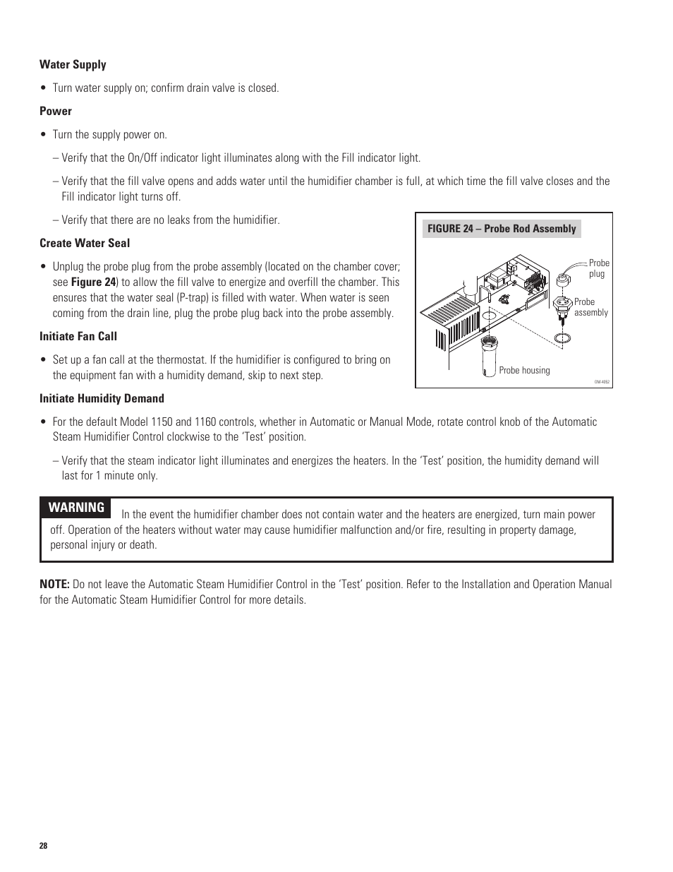 Aprilaire 1150 User Manual | Page 28 / 40