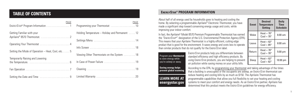Aprilaire 8570 User Manual | Page 2 / 13
