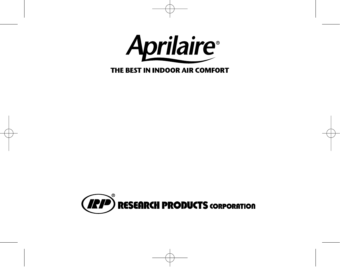 Automatic humidifier, High efficiency air cleaner, Fresh air exchanger | Zone control system, Electronic thermostat | Aprilaire 8553 User Manual | Page 32 / 32