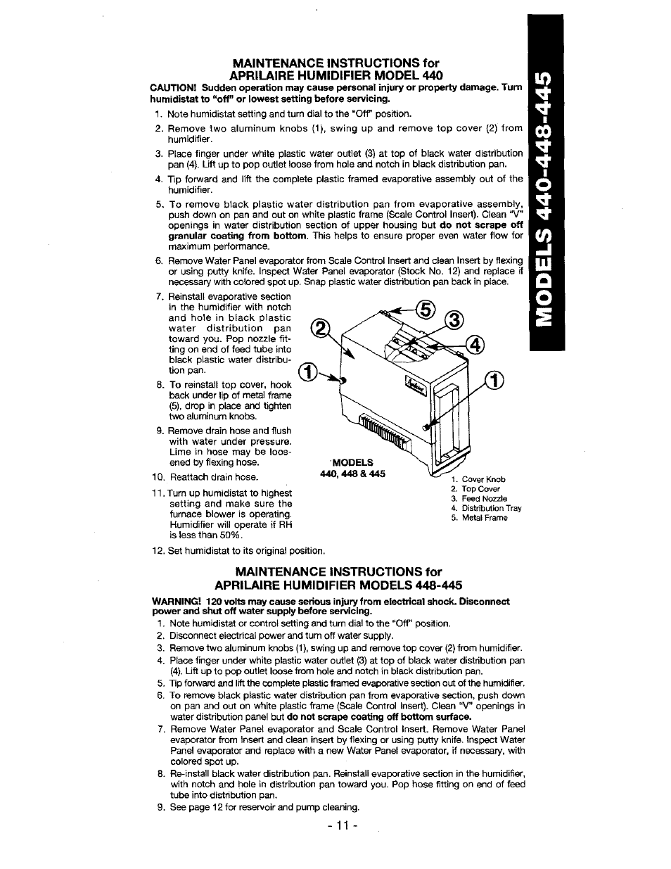 Aprilaire 220 User Manual | Page 13 / 20