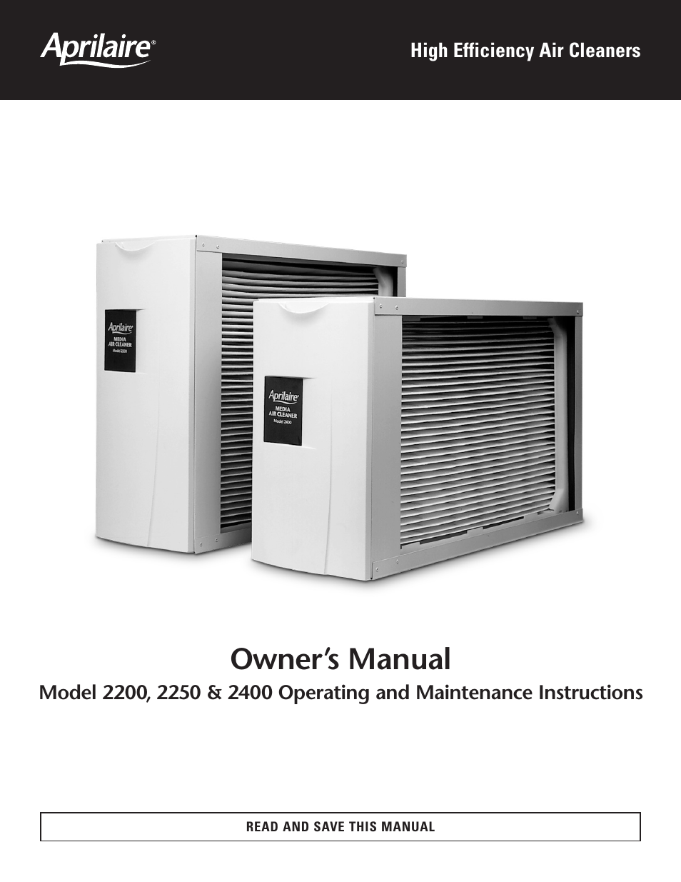 Aprilaire 2400 User Manual | 4 pages