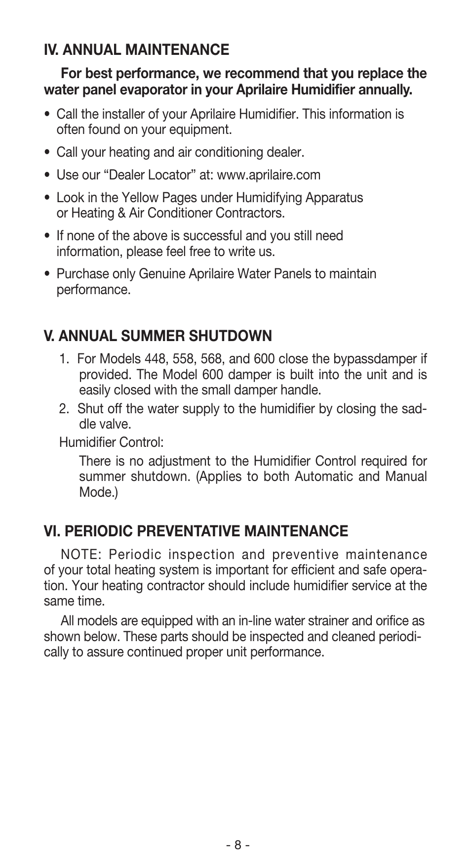 Aprilaire 600 User Manual | Page 10 / 20