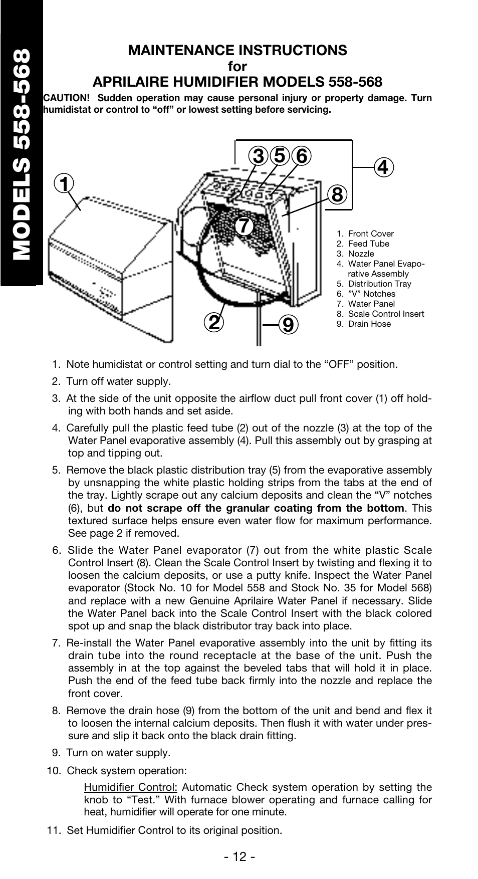 Aprilaire 600 User Manual | Page 14 / 20