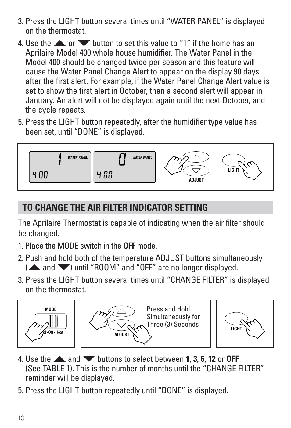 Aprilaire 8366 User Manual | Page 14 / 16