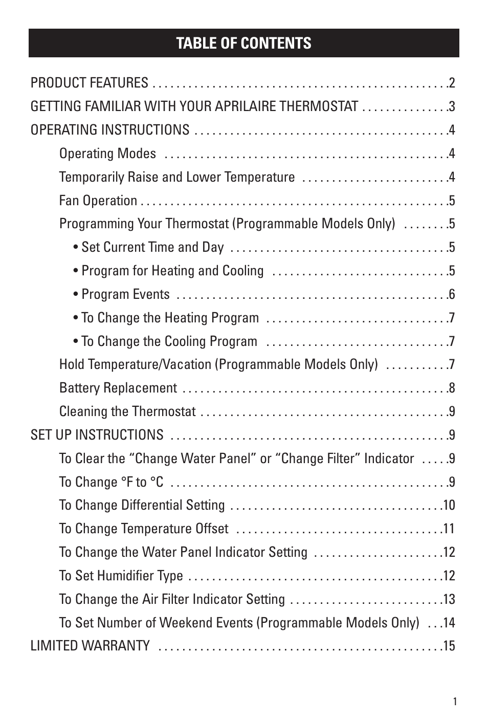 Aprilaire 8366 User Manual | Page 2 / 16