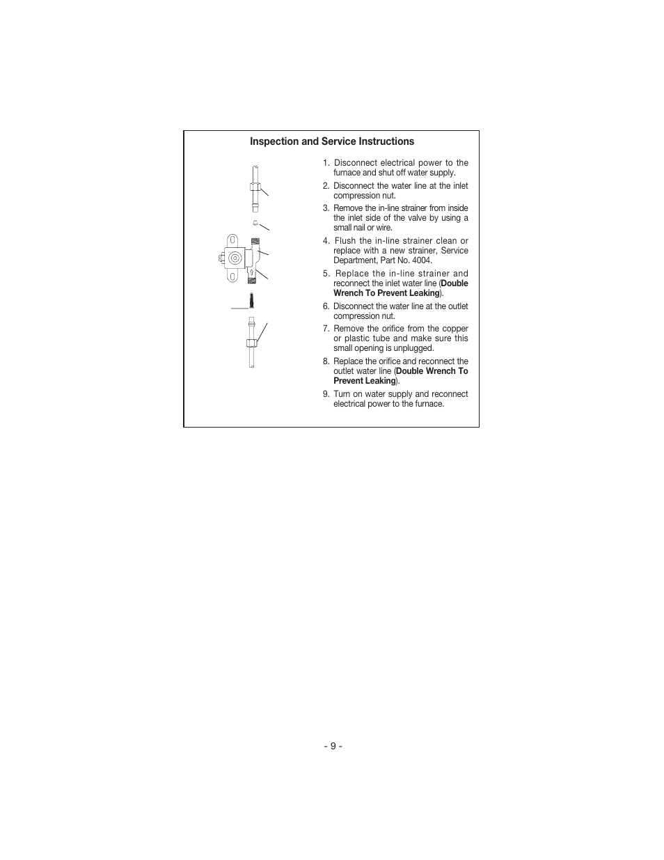 Inspection and service instructions | Aprilaire 448 User Manual | Page 11 / 20