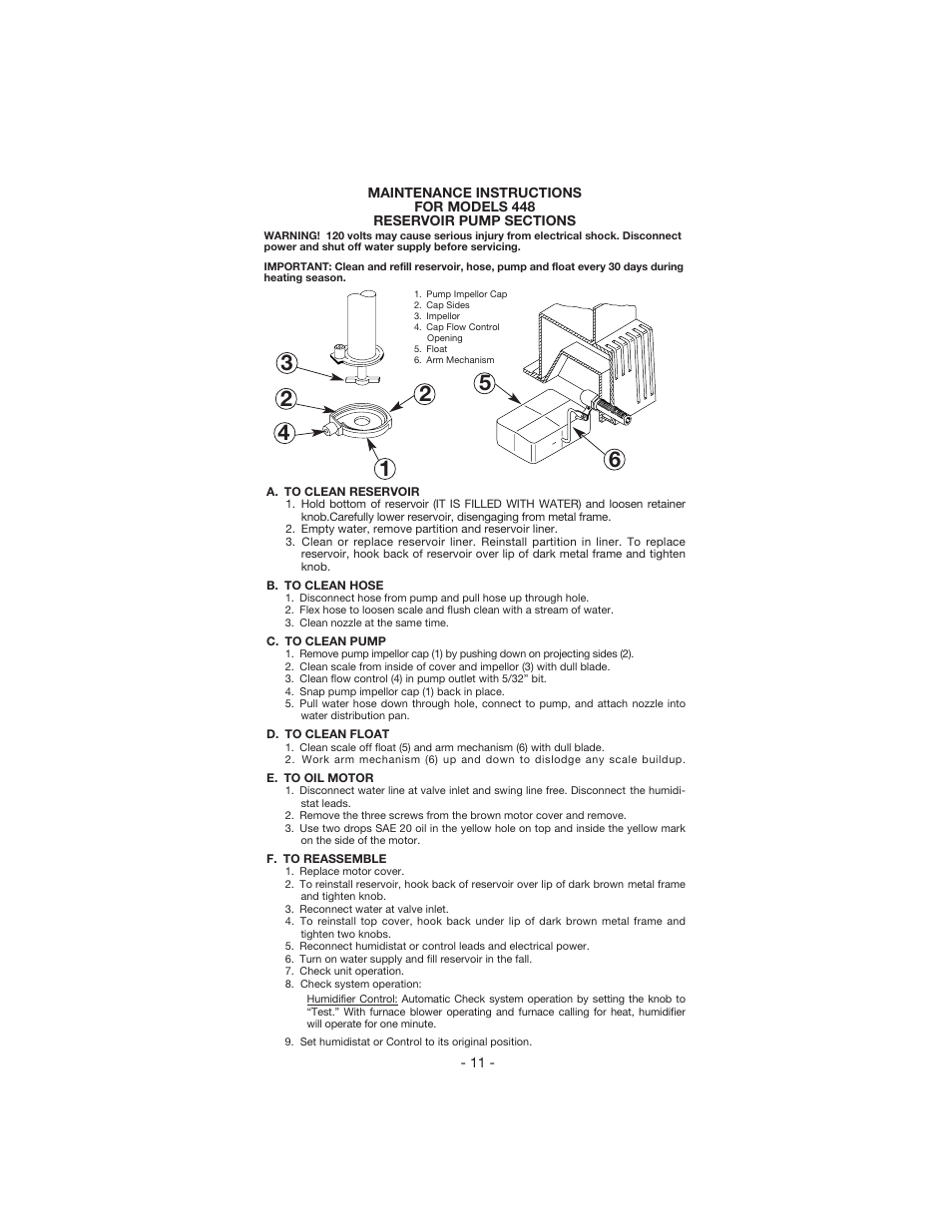 Aprilaire 448 User Manual | Page 13 / 20